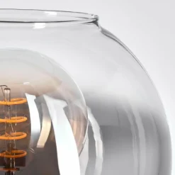 Suspension Verre Fumé-hofstein Lampe de table Pascal Noir, 1 lumière