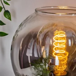 Suspension Verre Fumé-hofstein Lampe de table Pascal Noir, 1 lumière