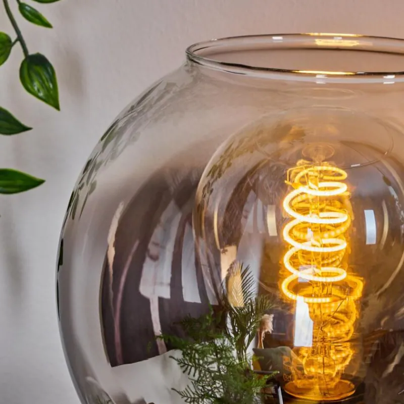 Suspension Verre Fumé-hofstein Lampe de table Pascal Noir, 1 lumière