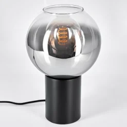 Suspension Verre Fumé-hofstein Lampe de table Pascal Noir, 1 lumière