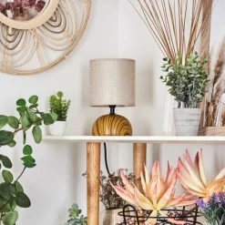 Lampes En Tissu-hofstein Lampe de table Passila Couleur bois, 1 lumière