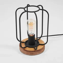 Lampes Vintages & Rétros-hofstein Lampe de table Pasteur Écru, Noir, 1 lumière