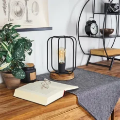 Lampes Vintages & Rétros-hofstein Lampe de table Pasteur Écru, Noir, 1 lumière