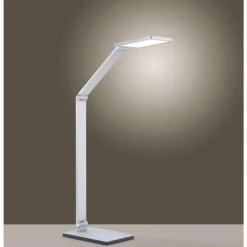 Paul Neuhaus Q-Serie Lampe de table Paul Neuhaus Q-HANNES LED Argenté, 1 lumière, Télécommandes