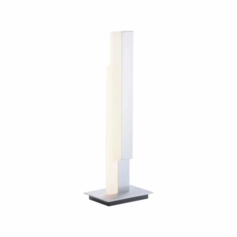 Paul Neuhaus Q-Serie Lampe de table Paul Neuhaus Q-TOWER LED Aluminium, 2 lumières, Télécommandes