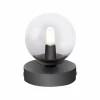 Luminaires Paul Neuhaus Lampe de table Paul Neuhaus WIDOW LED Nickel mat, Noir, 1 lumière* Éclairage Led