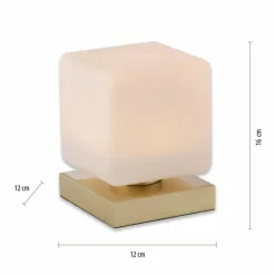 Luminaires Paul Neuhaus Lampe de table Paul Neuhaus DADOA LED Laiton, 1 lumière