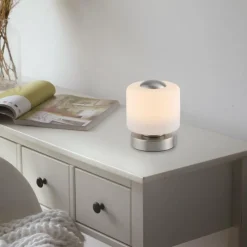 Luminaires Paul Neuhaus Lampe de table Paul Neuhaus BOTA LED Acier brossé, 1 lumière