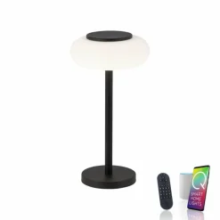 Paul Neuhaus Q-Serie Lampe de table Paul Neuhaus Q-ETIENNE LED Noir, 1 lumière, Télécommandes