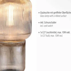 Luminaires Paul Neuhaus Lampe de table Paul Neuhaus MASHI Ambre, 1 lumière