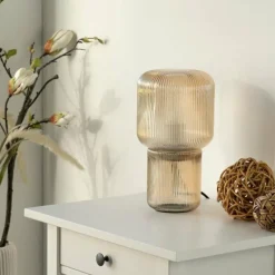 Luminaires Paul Neuhaus Lampe de table Paul Neuhaus MASHI Ambre, 1 lumière