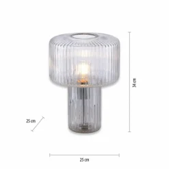 Luminaires Paul Neuhaus Lampe de table Paul Neuhaus FUNGUS Transparent, 1 lumière