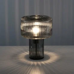 Suspension Verre Fumé-Luminaires Paul Neuhaus Lampe de table Paul Neuhaus FUNGUS Fumée, 1 lumière