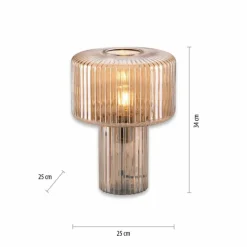 Luminaires Paul Neuhaus Lampe de table Paul Neuhaus FUNGUS Ambre, 1 lumière