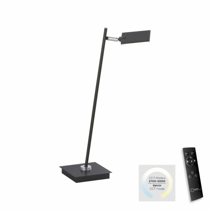Luminaires Paul Neuhaus Lampe de table Paul Neuhaus PURE-MIRA LED Noir, 1 lumière, Télécommandes* Éclairage Led
