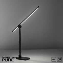 Luminaires Paul Neuhaus Lampe de table Paul Neuhaus PURE-GRAFO LED Noir, 1 lumière* Éclairage Led