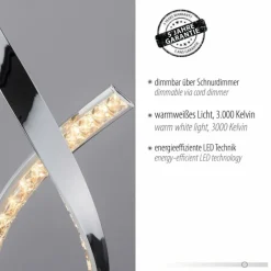 Luminaires Paul Neuhaus Lampe de table Paul Neuhaus BRILLA LED Argenté, 1 lumière* Lampes À Poser