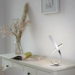 Luminaires Paul Neuhaus Lampe de table Paul Neuhaus LINDA LED Chrome, 1 lumière* Éclairage Led