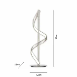Paul Neuhaus Q-Serie Lampe de table Paul Neuhaus QSWING LED Argenté, 1 lumière, Télécommandes