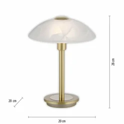 Luminaires Paul Neuhaus Lampe de table Paul Neuhaus ENOVA LED Laiton, 1 lumière