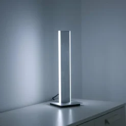 Paul Neuhaus Q-Serie Lampe de table Paul-Neuhaus Q-ADRIANA LED Aluminium, 2 lumières, Télécommandes