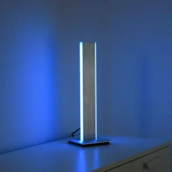 Paul Neuhaus Q-Serie Lampe de table Paul-Neuhaus Q-ADRIANA LED Aluminium, 2 lumières, Télécommandes