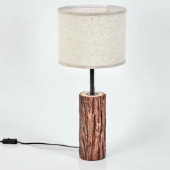 Lampes En Tissu-hofstein Lampe de table Perdigueira Écru, Noir, 1 lumière