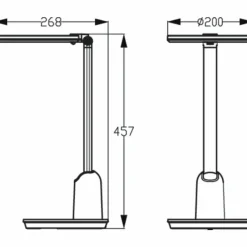 Luminaires Philips Lampe de table Philips Einstein LED Gris, 1 lumière* Lampes À Poser