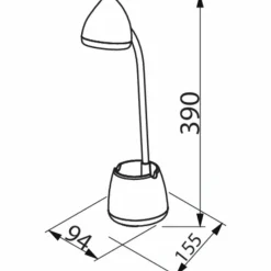 Luminaires Philips Lampe de table Philips Hat LED Blanc, 1 lumière* Lampes À Poser