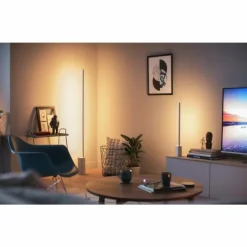 Luminaires Philips Lampe de table Philips Hue Gradient Signe LED Blanc, 1 lumière, Changeur de couleurs