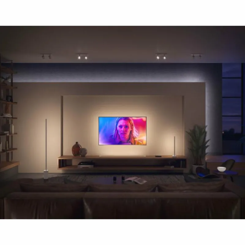 Luminaires Philips Lampe de table Philips Hue Gradient Signe LED Blanc, 1 lumière, Changeur de couleurs