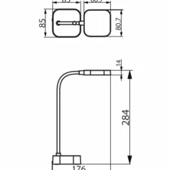 Luminaires Philips Lampe de table Philips Rock LED Blanc, 1 lumière* Éclairage Led