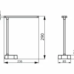Luminaires Philips Lampe de table Philips Tilpa LED Blanc, 1 lumière* Éclairage Led