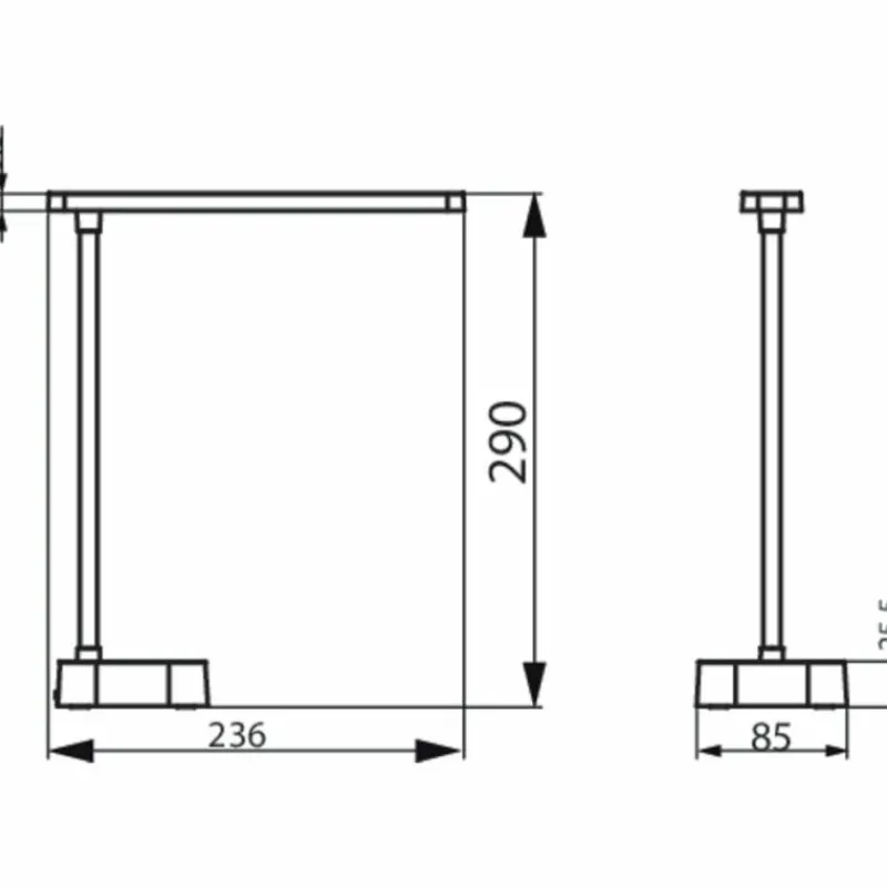 Luminaires Philips Lampe de table Philips Tilpa LED Blanc, 1 lumière* Éclairage Led
