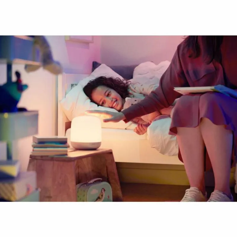 Luminaires Philips Lampe de table Philips WiZ Hero LED Blanc, 1 lumière, Télécommandes, Changeur de couleurs