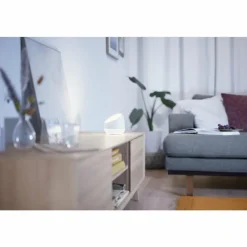 Luminaires Philips Lampe de table Philips WiZ SQUIRE LED Blanc, 1 lumière, Télécommandes, Changeur de couleurs