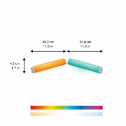 Luminaires Philips Lampe de table Philips WiZ LightBar LED Blanc, 1 lumière, Changeur de couleurs