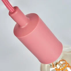 Lampes Vintages & Rétros-hofstein Lampe de table Picmy Écru, Rose, 1 lumière