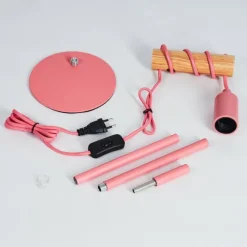 Lampes Vintages & Rétros-hofstein Lampe de table Picmy Écru, Rose, 1 lumière