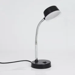 hofstein Lampe de table Pineda LED Chrome, Noir, 1 lumière