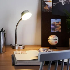 hofstein Lampe de table Pineda LED Chrome, 1 lumière