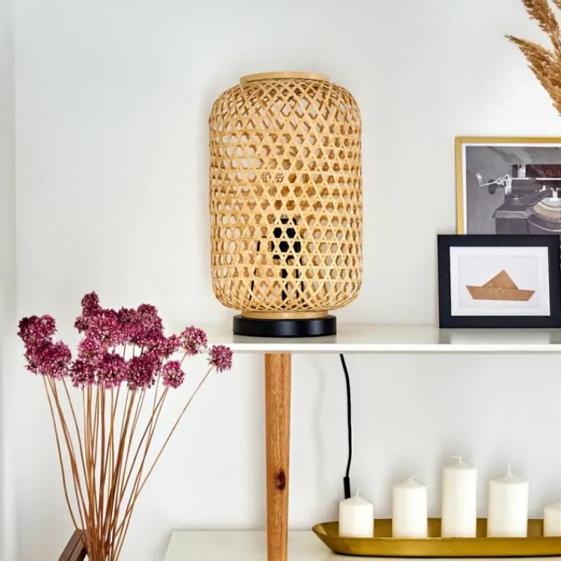 Luminaires Scandinaves-hofstein Lampe de table Quinto Noir, 1 lumière