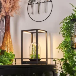 hofstein Lampe de table Ranquile LED Noir, 2 lumières