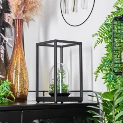 hofstein Lampe de table Ranquile LED Noir, 2 lumières