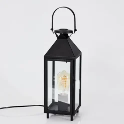 hofstein Lampe de table Raupunga Noir, 1 lumière