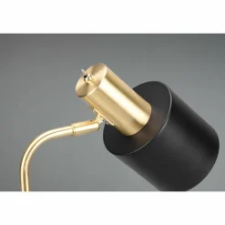 Lampes Dorées-Luminaires Reality Lampe de table Reality Adam Or, Noir, 1 lumière