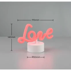 Luminaires Reality Lampe de table Reality AMOR LED Blanc, 1 lumière* Éclairage Led