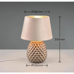 Luminaires Reality Lampe de table Reality ARIANA Beige, 1 lumière* Lampes À Poser