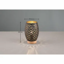 Lampes Dorées-Luminaires Reality Lampe de table Reality BIDAR Or, Écru, Noir, 1 lumière