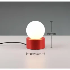Luminaires Reality Lampe de table Reality COUNTESS Rouge, 1 lumière